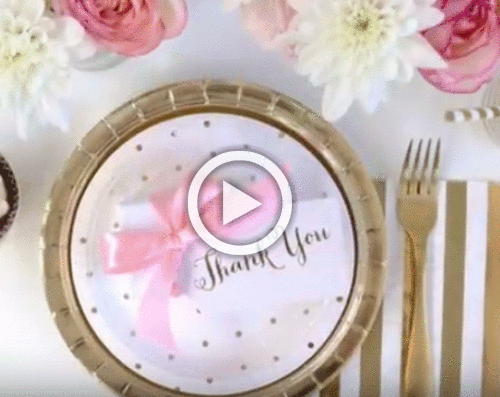 10 Gender Neutral Gold Themed Party Table Setting Ideas