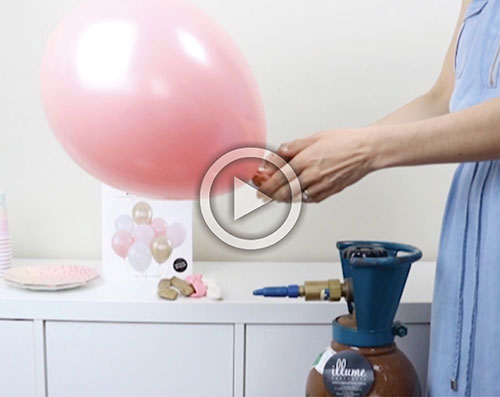 How To Inflate & Tie Double Stuffed Balloons with a Helium Tank