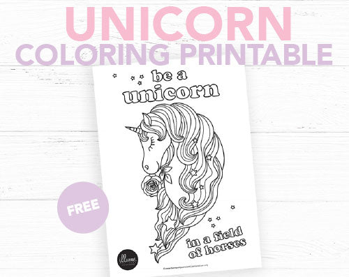 Unicorn Coloring Printable