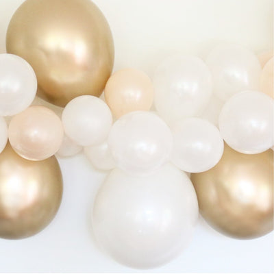 Balloon Garland Kit DIY - Gold & White