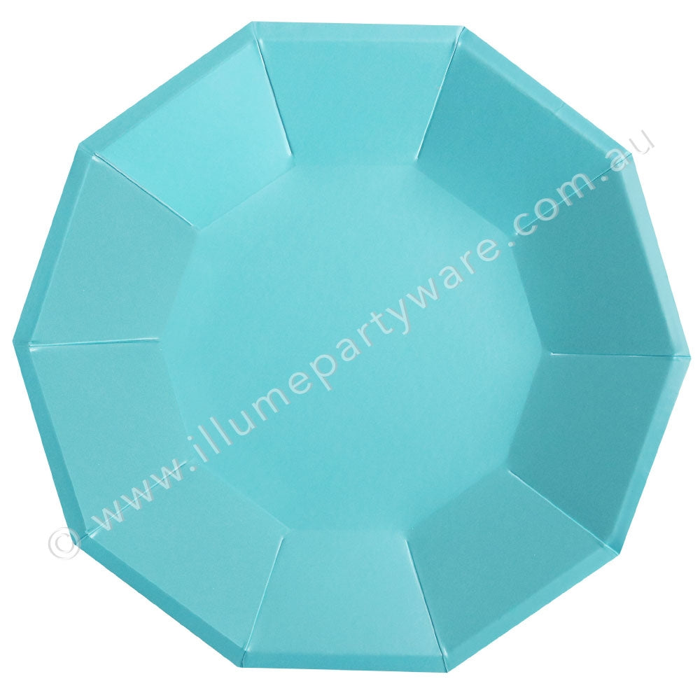 Blue Foil Large Plate - Pack of 10 - 9” (23cm) diameter