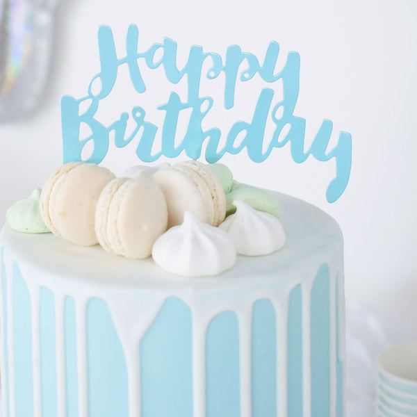 Garland Cake Topper - Happy Birthday Flag - [Consumer]Slant Collections