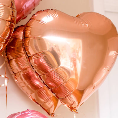 Rose Gold 18" Foil Heart Balloon
