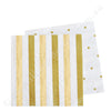 Gold Stripes & Dots Cocktail Napkin - Pack of  20