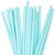 Paper Straws Blue Foil  - Pack of 25