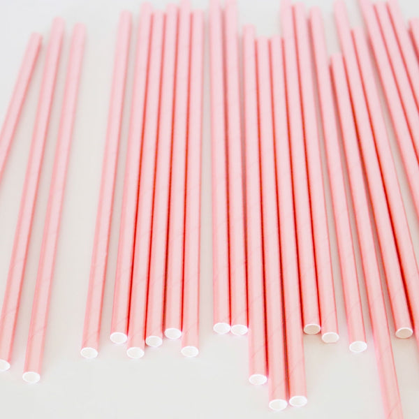 Pink Foil Flamingo Paper Straws - 25 Pieces – TheCloudFactory