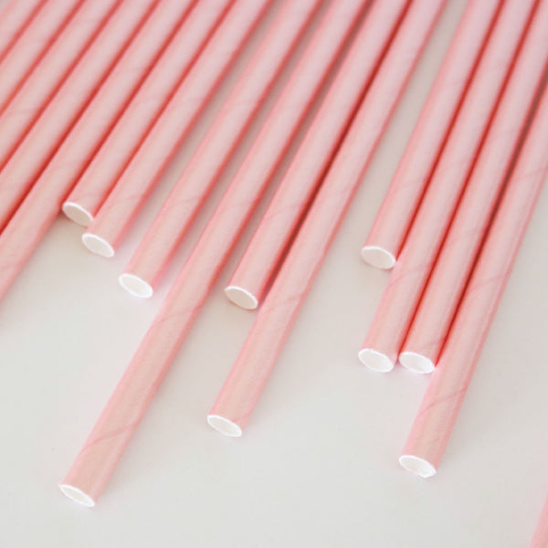 Pink Foil Flamingo Paper Straws - 25 Pieces – TheCloudFactory