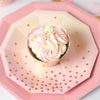 Pink & Peach Dessert Plate - Pack of 10 - 7” (18.5cm) diameter
