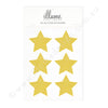 Gold Glitter Star Sticker Seals - Pack of 24